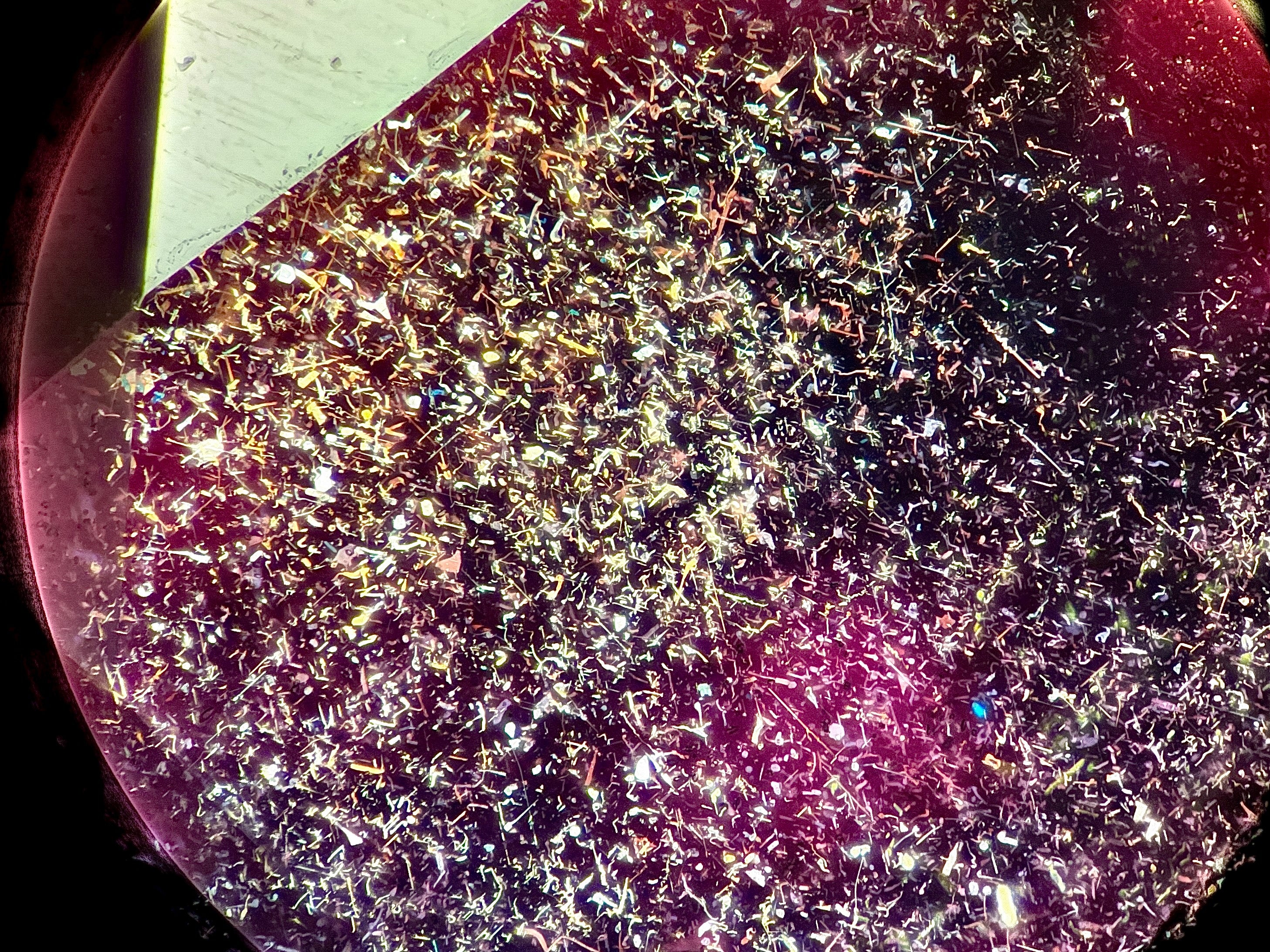 1.49 ct Reddish Orange Schiller Sapphire