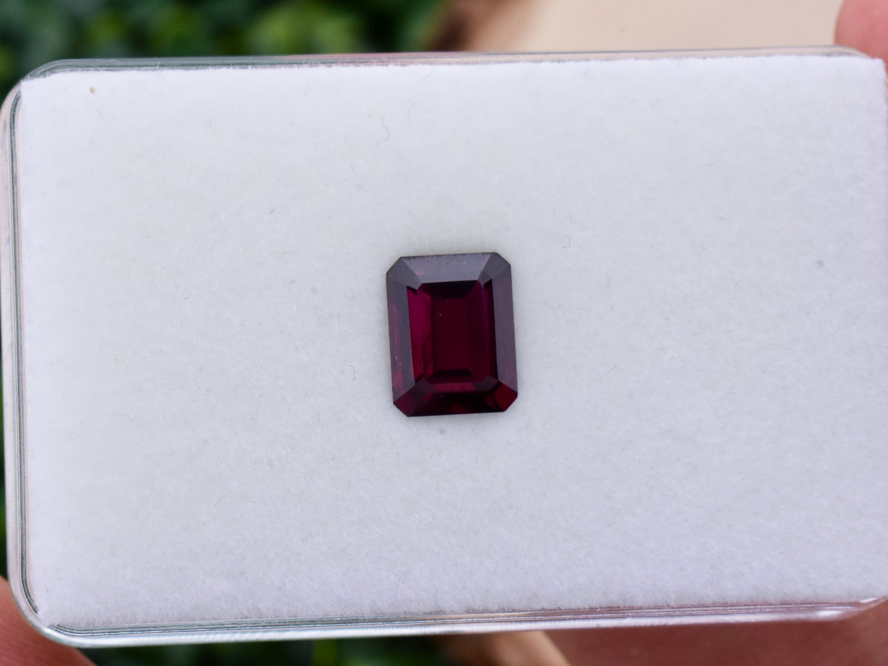 3.74 ct. Deep Red Garnet