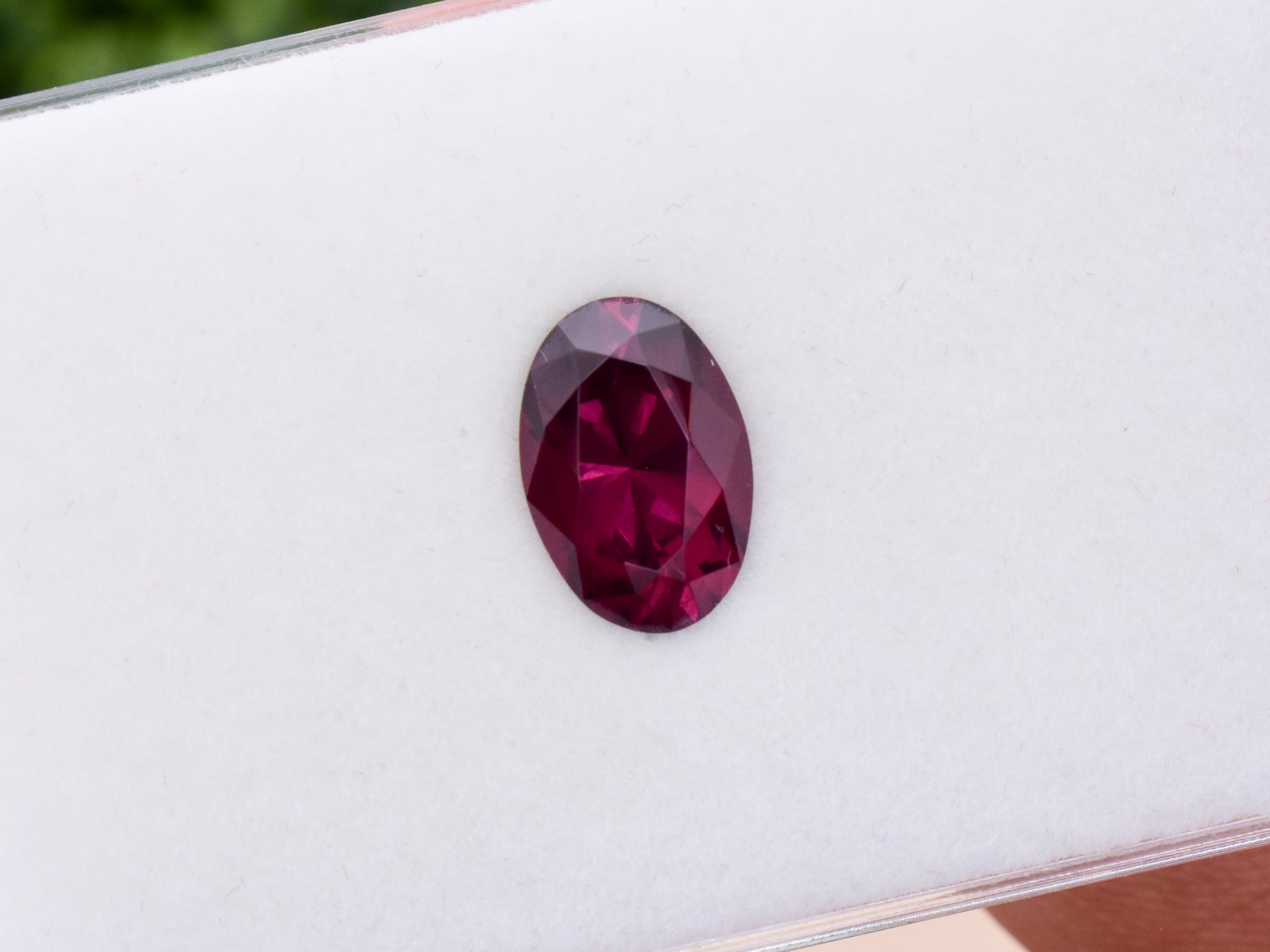 4.41 ct. Classic Deep Reddish Purple Garnet