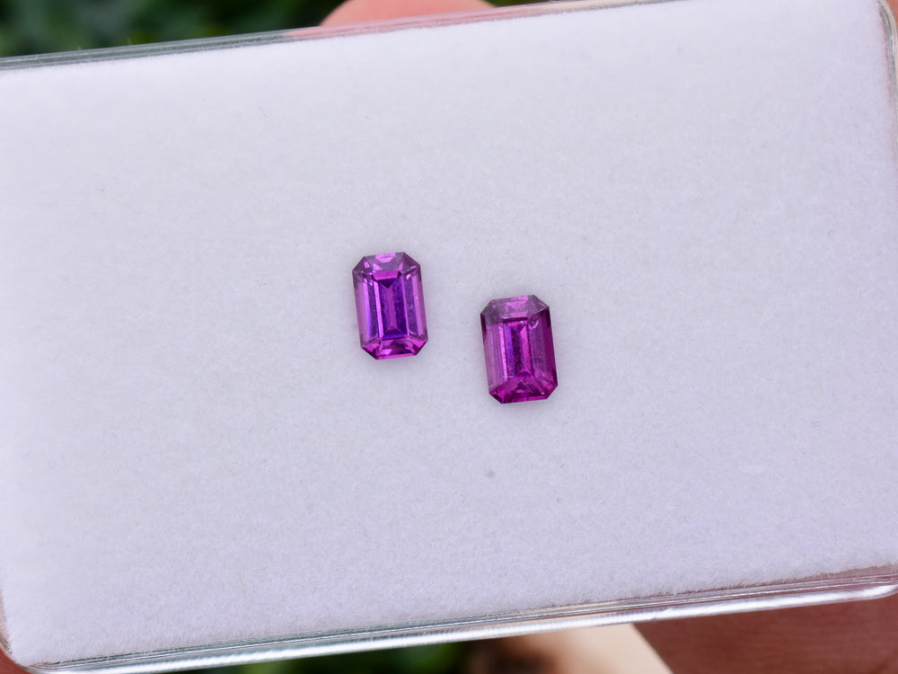 1.29 ct. Purple Garnet Pair